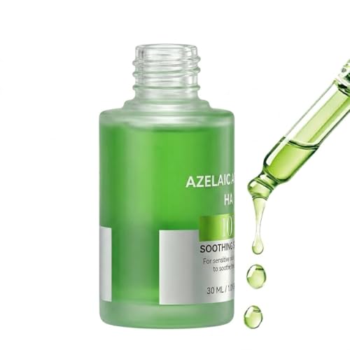 Image of 10% Azelaic Acid Serum with Hyaluronic Acid, Azelaic Acid 10 + Hyaluron Redness Soothing Serum for Blemish-Prone & Oily-Prone Skin, Facial Serum for Sensitive Skin - Hydrating, Korean Skincare, 30ml
