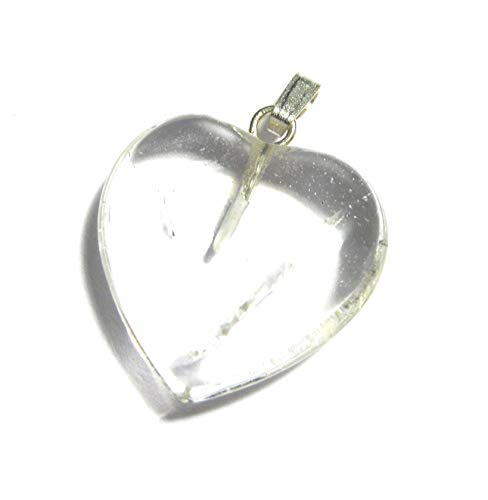 Amaryllis Herz 20 mm Bergkristall mit Öse Cover