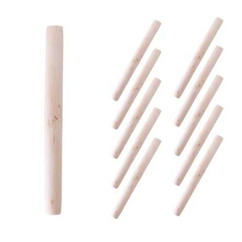 CTForest Mattarello in Legno di Faggio - Set 10 Pezzi per Pizza, Fondente, Torte, Biscotti, Pasta, per Cucinare e Cuocere al Forno