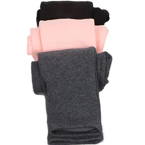 Luouse Girls Velvet Skinny Solid Warm Thick Leggings, Little Kids Casual Fleece Lined Stretch Dance Tights Pants Ankle Length (6-7 Years) #TOP1