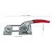 HEIHAK Heavy Duty Toggle Latch Clamp, 7716Lbs Capacity Adjustable Threaded U Bolt Self-lock Tire Carrier Latch, 40380 Pull Action Latch Toggle Clamp Tool with U-Hook