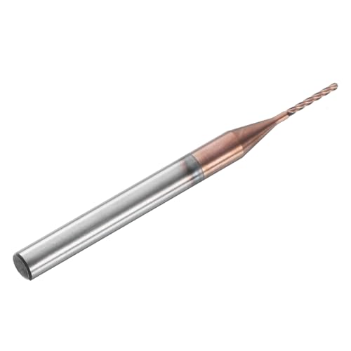 Image of HARFINGTON Ball Nose End Mill 4 Flute 1 /32 inch Diameter 1 /8 inch Shank Tungsten Carbide Tail Coated Spiral CNC Router Bits 1 /4 inch Cutting Length Single End Ball for Carving Engraving Grinding