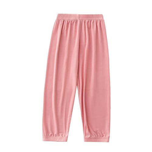 Toddler Kids Thin Sweatpants Unisex Midweight Poly Pants Solid Causal Sweat Pants Elastic Waist Athletic Pants