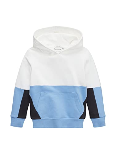TOM TAILOR Jungen Kinder Hoodie mit Colourblocking 1033096, 12146 - Light Blue, 128/134 Cover