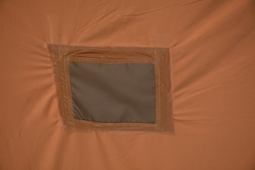 Carpa inflable para camping 9.8x13ft con ventana 3D y bomba manual miniatura 3