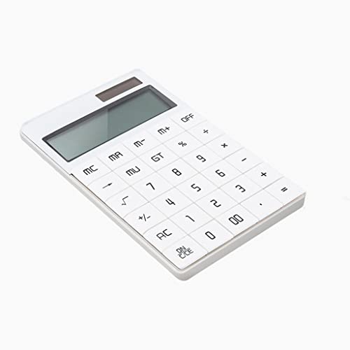 Calculadora financiera de 12 dígitos JFDBGU con pantalla grande LCD portátil 2