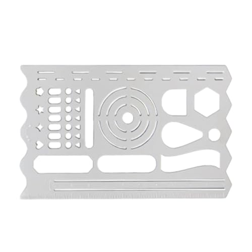 Règle De Pochoir À Dessin – Modèle De Géométrie Multi-usage, Outil De Traçage Et De Mesure Pour Adultes, Planificateur De Journal, Fournitures Artisanales, Projets Artistiques D'artiste D'écol