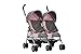 Produktbild Silver Cross Pop Max-Zwillings-Puppenbuggy  Stoff in Vintage Pink. Empfohlen für Kinder zwischen 4 und 9 Jahren.
