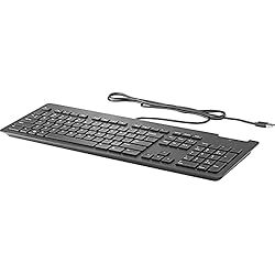 Teclado Hp Gk100 HP Teclado USB Professional Slim Business SmartCard TPC-C001K Z9H48AA 911502-031 (Negro)
