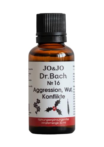 Bachblüten Original Tropfen nach Dr. Bach 30 ml AGGRESSION, WUT, KONFLIKTE