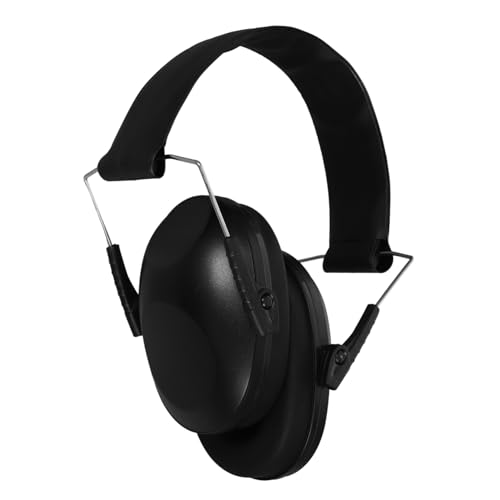 HOLIDYOYO Soundproof Earmuffs Running Ear Defenders Protector Cancelling Protection Noise Shooting for Hearing Ear Muffs Foam Ear Guard Earmuff Plastic Black