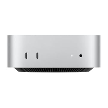 Apple 2024 Mac mini (Com chip M4 chip da Apple com CPU de 10 núcleos e GPU de 10 núcleos, 16GB Memória unificada, 256 GB) - Prateado