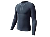 Crivit Herren Funktiosunterhemd, Langarm, für alle Outdoor Sportarten, Warm (DE/NL/SE/PL, Alphanumerisch, L, Regular, Regular, Navy)