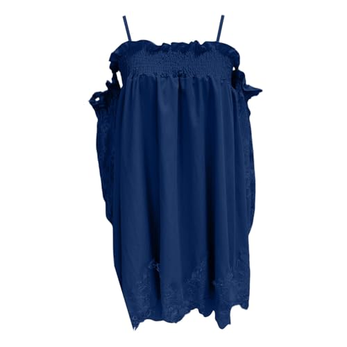 Robe légère avec bretelles spaghetti ajustables et volants fluides