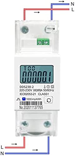 Medidor De Energia Inteligente Medidor De Energia Bidirecional Monofásico100A Energia Ativa Kwh Din