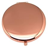 MIROIR DE MAQUILLAGE PLIABLE : le design rond et léger du miroir double face l'article votre maquillage à tout moment et n'importe où.
