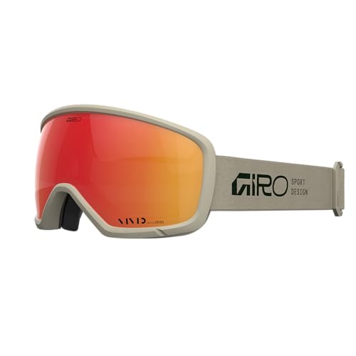 Image of Giro Ringo Snow Goggle Stone Tan Stacked - VIVID Ember