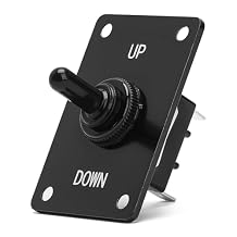 Boat Trim Switch, Briidea Marine Toggle Up Down Switch 12V 15A On Off On Momentary Panel 3Pin Control, Ideal for RV Boat Cars
