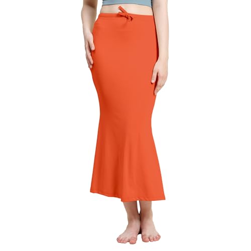 Image of Amazon Brand - Anarva Women Cotton Blended Saree Shapewear Regular Petticoat Skirt For Saree
