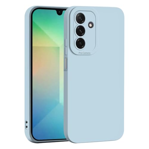 SEAHAI Case for Samsung Galaxy A17 5G/4G, Ultra Thin Premium Soft Silicone Phone Cover with Thickened Camera Protection Design, Shockproof TPU Bumper Fashion Case Cover - Light Blue
