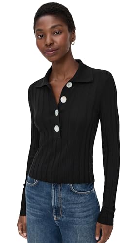 Madewell Women's Ribbed Polo Sweater