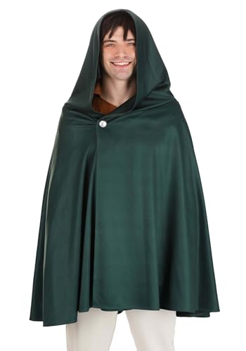Fun Costumes Adult Scout Attack on Titan Costume Cloak - AOT Scout Hooded Cloak Cape - Attack on Titan Costume Accessory - Standard - Green