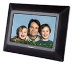 Impecca DFM-720 7' 3-in-1 Digital Photo Frame with 16:9 Aspect Ratio, Built in Speakers, Black
