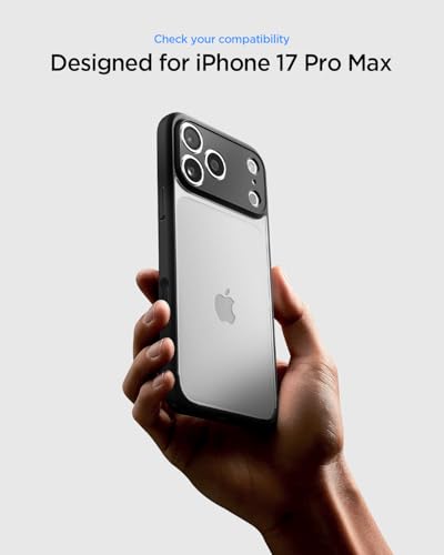 Image of Spigen for iPhone 17 Pro Max Case, Ultra Hybrid [TPU Covered Camera Control] [Anti-Yellowing] [No Magnet Ring] - Matte Black