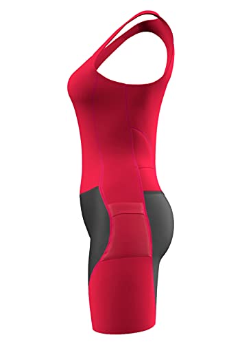 Sparx Sports Zimco Fato de triatlo feminino para corrida, natação, ciclismo, pele (pequeno, rosa)