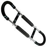 U字トレーニングバー お手軽筋トレ 筋力増強 引き締め 挟み込み防止 自宅 ジム (ブルー)