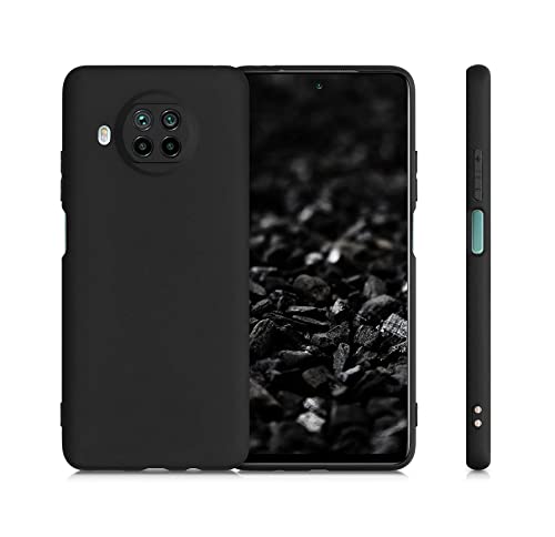 Image of Mobile Back Cover Case for Xiaomi Mi10i (Silicone Case|CameraProtection|Black SC1510)