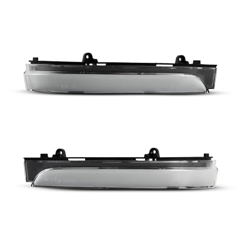 Luz de señal giro dinámica, lámpara indicadora espejo lateral for GOL Geracao 6/7/8 FOX CROSSFOX VOYAGE G6 GOLF 2013, 2 uds(Dynamic,Clear lens)