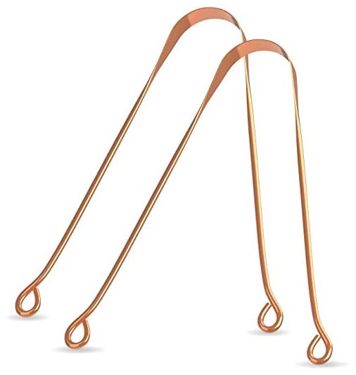 100% Natural Copper Tongue Cleaner 2 Pieces Ayurvedic Tongue Scraper for Adults & Kids Easy to Use Metal Tongue Cleaning Tools Reduce Bad Breath Oral Care-picture-16