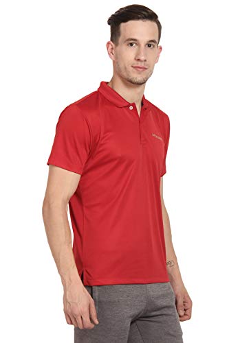 Image of OFF LIMITS Men CORE Polo Red Polo T Shirt
