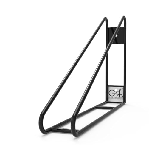 Cycle Stands India Wall Mount Bike Rack - Vertical Bicycle Hanger Storage System, Space Saving Bicycle Parking Stand for Garage, Tight Spaces, Wall Mount Organizer (Black)