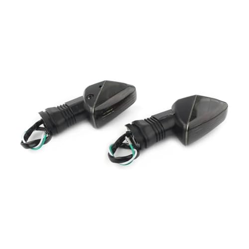 Image of NFNVEKESD Turn Light Indicator Motorcycle Front Turn Signal Indicator Light Compatible With Kawasaki Z750S ZX-6R ZX-6RR ZX-10R KLE 500/650 KLR650(Grey)