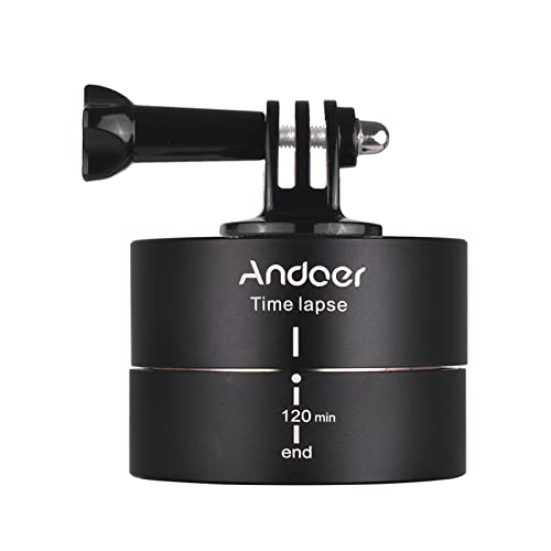 120 Minutes 360 Degrees Panning Auto Rotation Time Lapse Tripod Head Panoramic Stabilizer for Hero6 5 4 3 3+ for Lightweight DSLR ILDC Camera for iPhone Smartphones 120 Minutes 360 Degrees Panning Auto Rotation Time Lapse Tripod Head Panoramic Stabilizer for Hero6 5 4 3 3+ for Lightweight DSLR ILDC Camera for iPhone Smartphones
