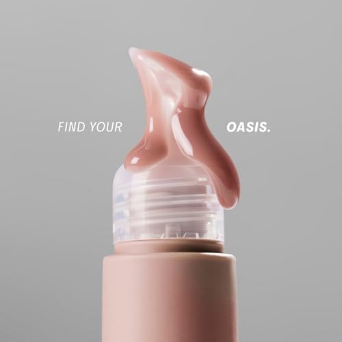 Image of The Outset Lip Oasis Hydrating Lip Balm, Glossy Moisturizing Lip Treatment for Dry, Sensitive Lips, Clean, Vegan & Gluten-Free, Sheer Tint Dune, 0.3 oz