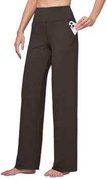 WILLIT Yogabroek voor dames, brede pijpen, stretch, sportbroek, joggingbroek, hoge taille, buikcontrole, vrijetijdsbroek, werk, casual broek met WILLIT Yogabroek voor dames, brede pijpen, stretch, sportbroek, joggingbroek, hoge taille, buikcontrole, vrijetijdsbroek, werk, casual broek met