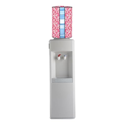 Image of Pack of 2 Pics. Polyvinyl Chloride Printed Waterproof and Oil-Proof Water Dispenser Bottle Cover, 20L, (Multicolour) (20 liter Water Bottel Cover) Combo Pack -Pack of 2 Pics- Pink Colour.