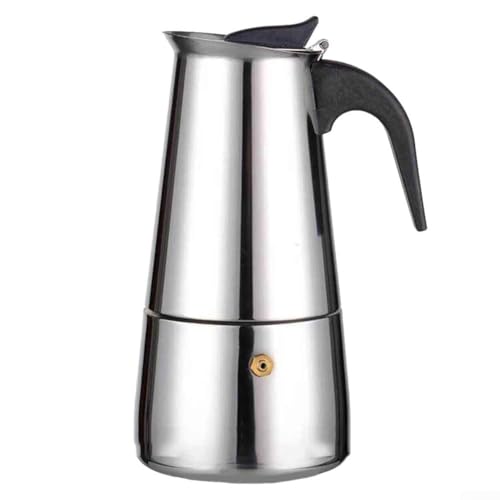 Caffettiera in acciaio inox, 2469 tazze, progettata per fornelli a fuoco e induzione (300 ml)