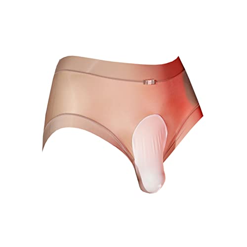 LESOYA leesuo Men's Sexy Ice Silk Panties High Elastic Boxer Briefs See Through Sheer Shorts Underwear