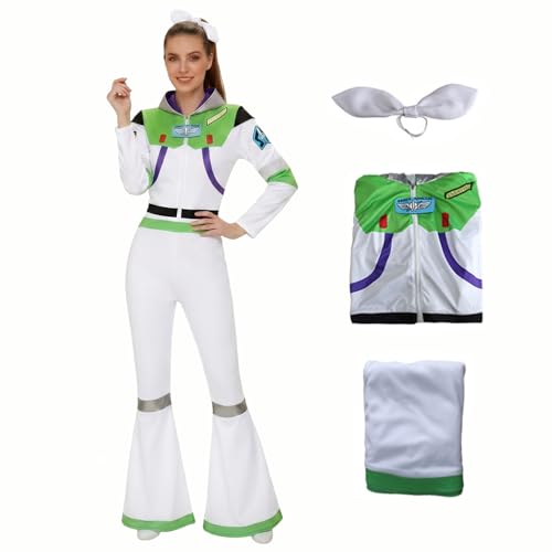 Pmnoyal Toy Buzz Astronaut Ranger Costume Men Halloween Jumpsuit Women