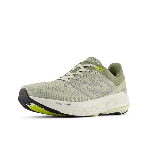 New Balance Men's Fresh Foam X 860v14 Sneaker, Olivine/Silver Metallic, 15 Wide