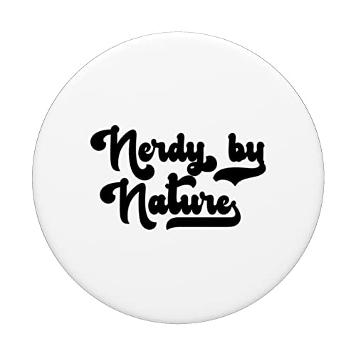 Nerd Nerdy By Nature PopSockets Swappable PopGrip, Black - Image 3