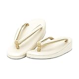 [SOUBIEN] ソウビエン 草履 小判型 レディース 小紋用 色無地用 エナメル加工 Mサイズ クリーム×ベージュ