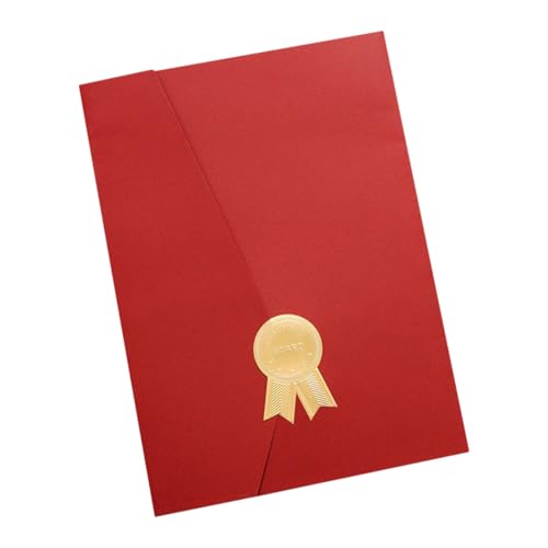 DOITOOL Okładka Na Certyfikat Etui Na Certyfikaty Spersonalizowana Nagroda Ślubna Elegancka Dekoracyjna Szkoła Wytłoczona Ochronna Okładka Na Certyfikat Twarda