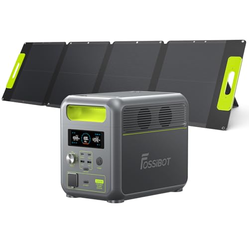 FOSSiBOT F1200 Solargenerator mit 110W Solarpanel, 1200W Tragbare...
