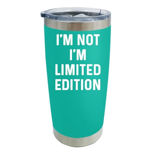 Hypernovix 20 oz Tumbler with Lid and Straw I'm Not I'm Limited Editions Tumbler Personalized Tumbler Pink Tumbler Insulated Tumbler Stainless Steel Tumblers