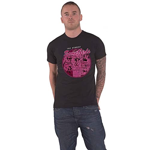 T-shirt The Rolling Stones imprimé de haute qualité avec col rond homme